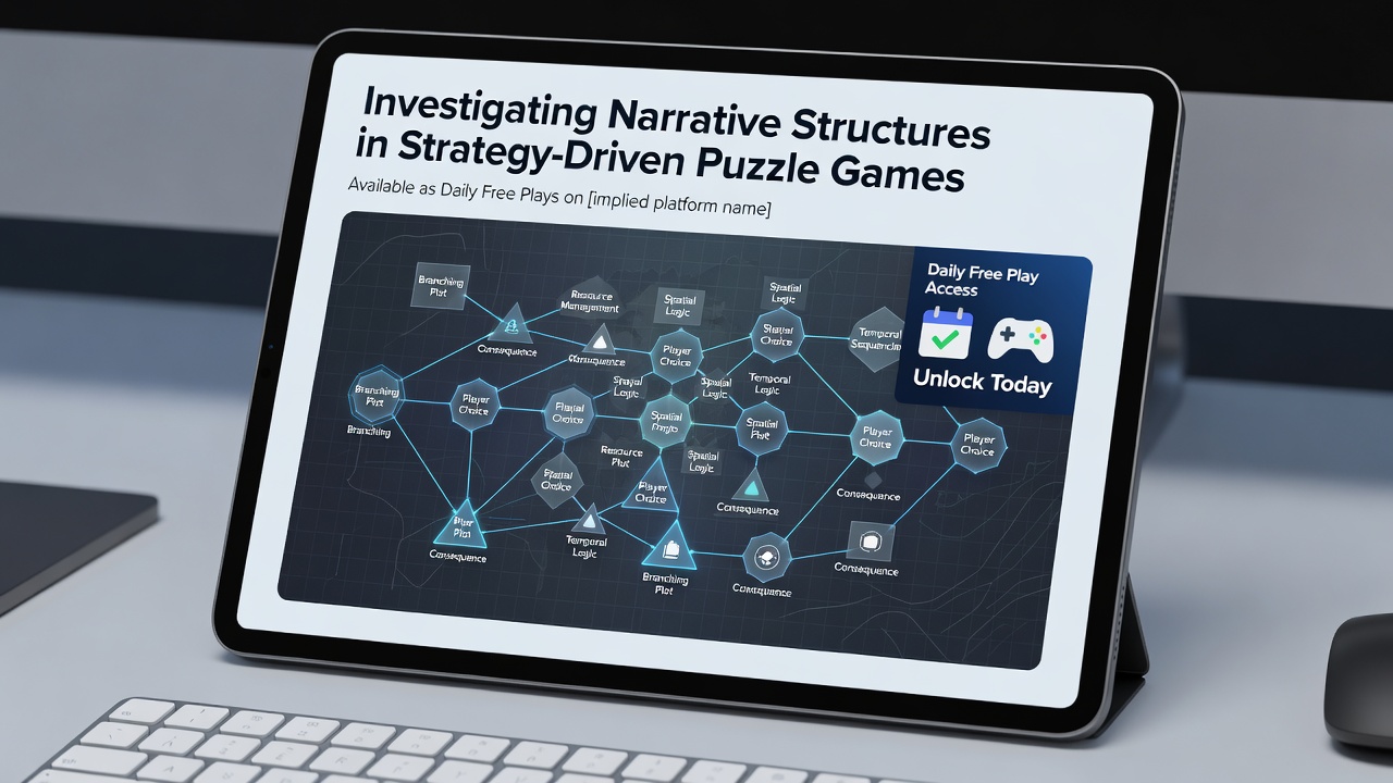 Close-up view of puzzle interface showing character dialogue integrated with strategy map elements on a smartphone