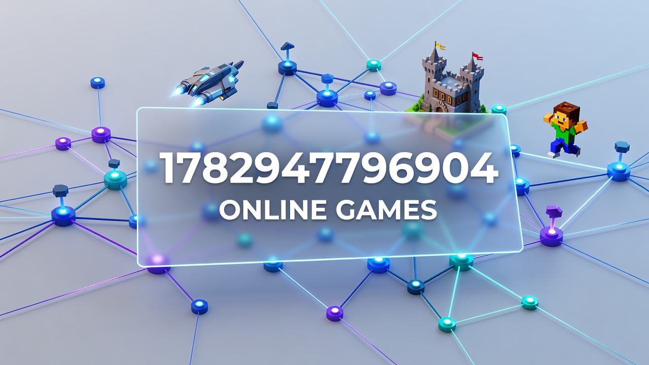 Vibrant illustration of interconnected online gaming worlds showing diverse players collaborating across devices