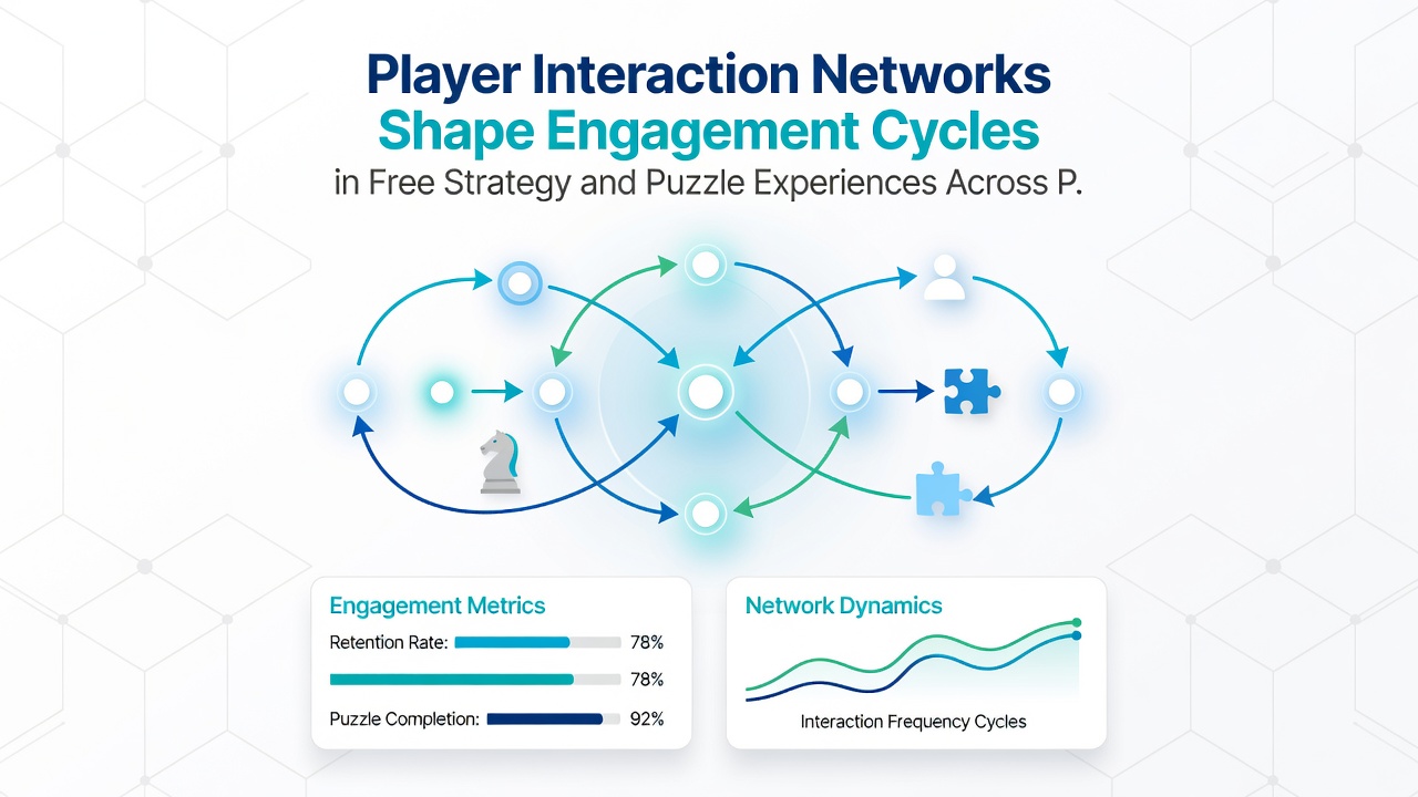 Diagram illustrating engagement cycle phases influenced by player networks in cross-platform puzzle and strategy games